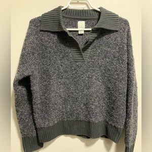 JOIE Charcoal Grey Collared Sweater